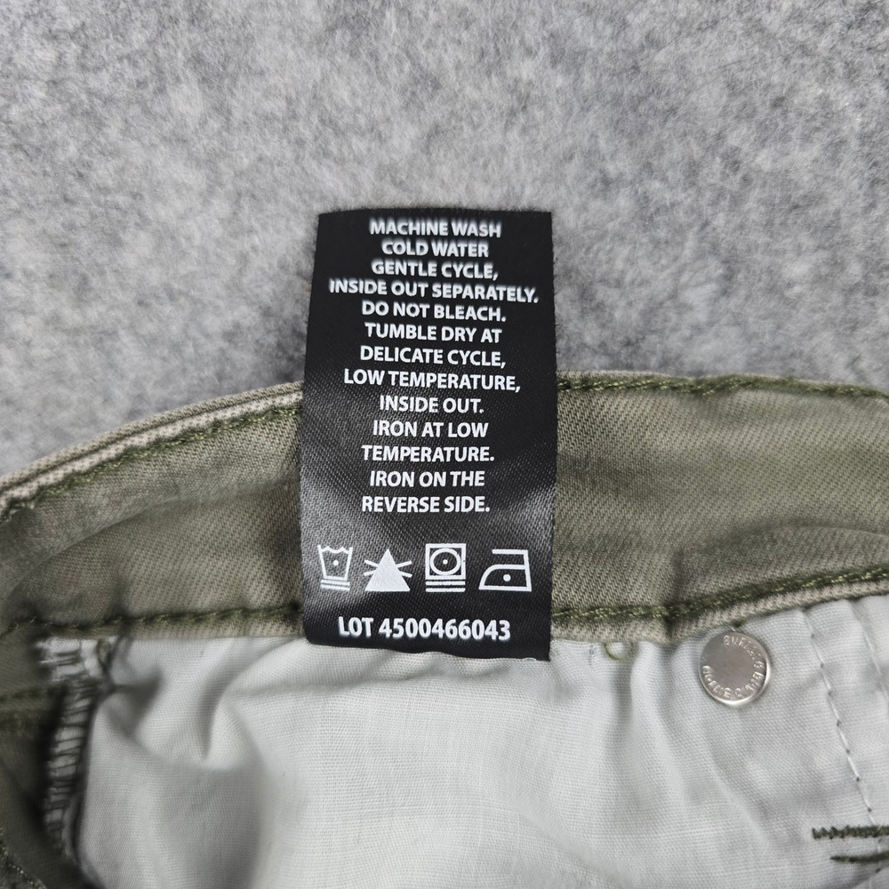 Buffalo David Bitton Havana Jeans Womens 12/32 Olive Green High Rise Skinny Pant - Picture 9 of 9